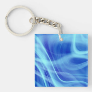 Ein mystischer blauer Nebel Schlüsselanhänger