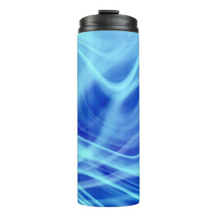 Ein mystischer blauer Nebel Thermosbecher