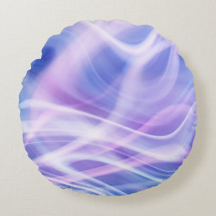 Ein mystischer Pastellnebel Rundes Kissen
