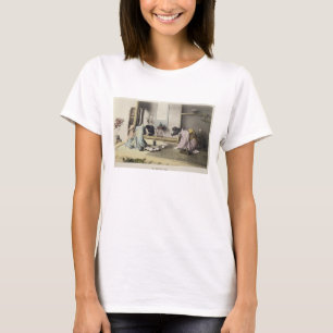 Ein Nachmittags-Anruf, c.1880 (Hand farbiges T-Shirt