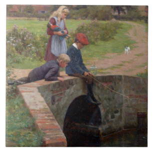 Ein Nagen, 1914 (Öl auf Platte) Fliese