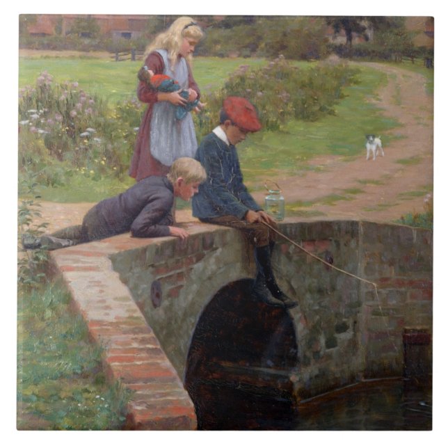 Ein Nagen, 1914 (Öl auf Platte) Fliese (Vorderseite)