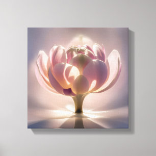 Ein Naher Blick auf die Lotus-Blume Leinwanddruck
