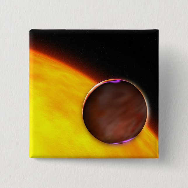Ein naher Extrasolarplanet Button (Vorderseite)