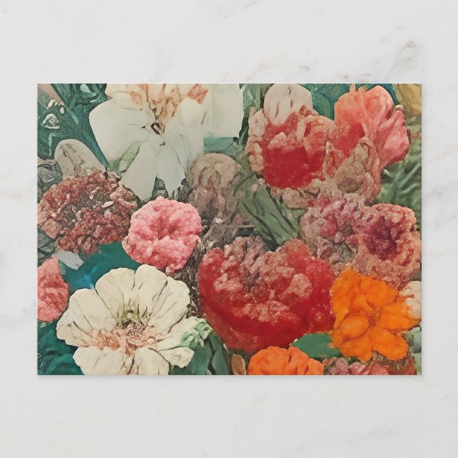 ein nahes Bild von Blume Einladungspostkarte (Vorderseite)