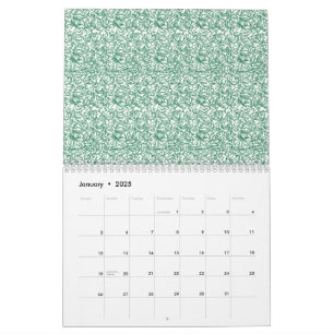 Ein nahtloses geometrisches Muster mit ineinanderg Kalender