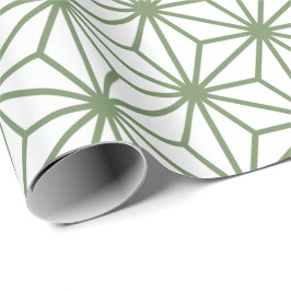 Ein nahtloses Muster aus ineinandergreifenden grün Geschenkpapier