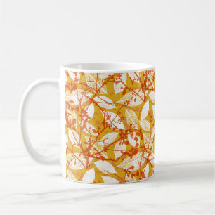 Ein nahtloses Vintages Hintergrundmuster im Herbst Kaffeetasse