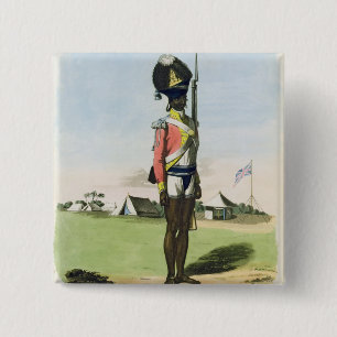 Ein Naigue des Bombay-Bataillons, überziehen 28 Button