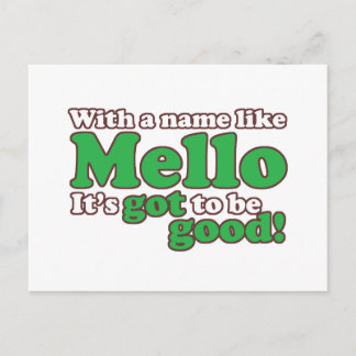 Ein Name wie Mello Postkarte