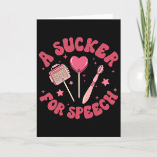 Ein Narr für Speech Valentine Slp Sprachsprache Karte