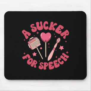 Ein Narr für Speech Valentine Slp Sprachsprache Mousepad