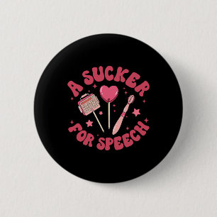 Ein Narr für Speech Valentinstag Slp Sprachtherapi Button