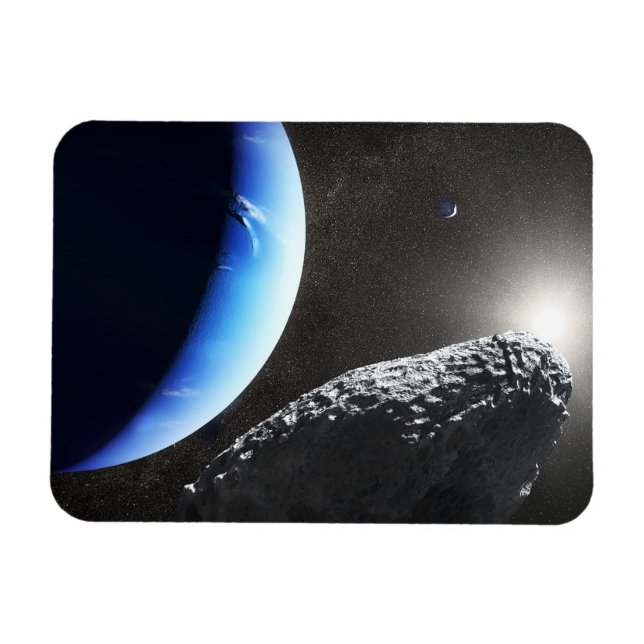 Ein Neptun ist ein winziges Mondlager. Magnet (Horizontal)
