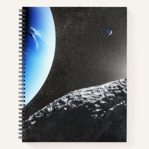 Ein Neptun ist ein winziges Mondlager. Notizbuch