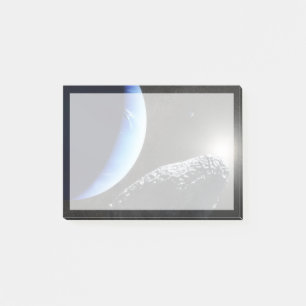 Ein Neptun ist ein winziges Mondlager. Post-it Klebezettel