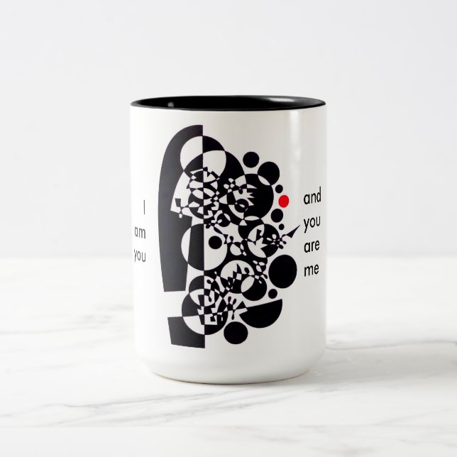 Ein nettes Schiff für Ihren Kaffee Zweifarbige Tasse (Mittel)