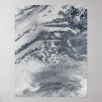 Ein Netz von Wolken über dem Pazifik