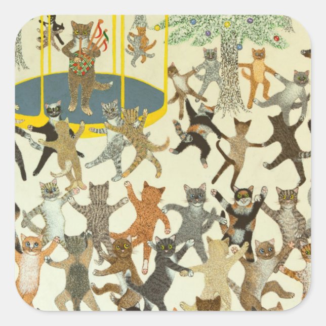 Ein neuer Anfang 2013 Quadratischer Aufkleber (Vorderseite)