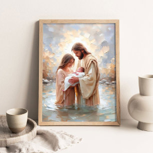 Ein neuer Gläubiger, Christliche Kunst, Jesus mit  Poster