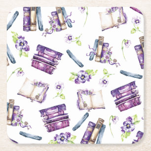 Ein neuer Kapitel-Duschgang, buchthematisierte Pap Rechteckiger Pappuntersetzer