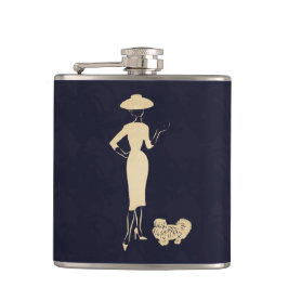 Ein neuer Look Vintag der 1950er Jahre Flachmann