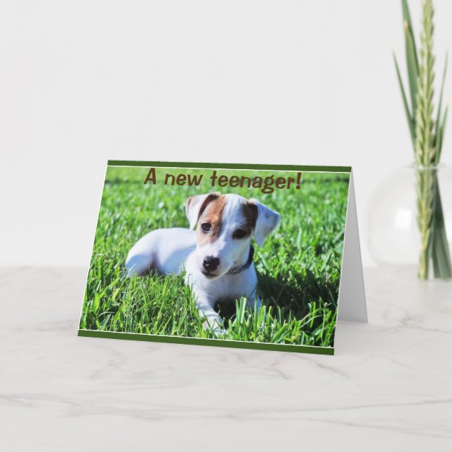 EIN NEUER TEENAGER WIRD ***13***-KARTE KARTE (Vorderseite)