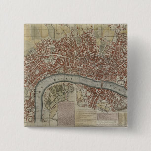 Ein neuer und genauer Plan der Städte von London Button