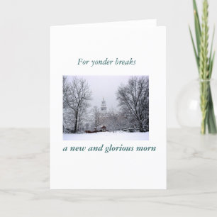 Ein neuer und prachtvoller Morgen Feiertagskarte