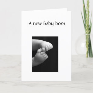 Ein neues Baby geboren Karte