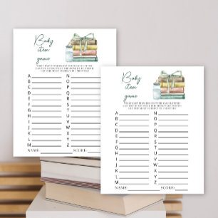 ein neues Kapitel Baby Dusche Baby Item Game