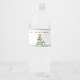 Ein neues Kapitel Baby Shower Einladung Wasserflaschenetikett