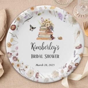 Ein neues Kapitel Baby Shower Geschichtsbuch Wildb Pappteller