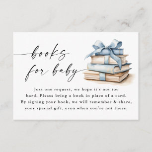 Ein neues Kapitel beginnt Baby Shower Bücher für B Begleitkarte