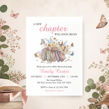 Ein neues Kapitel beginnt bald Baby Shower