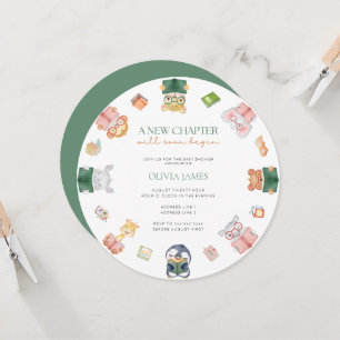 Ein neues Kapitel beginnt bald mit der Babydusche Einladung