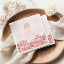 Ein neues Kapitel beginnt bald mit der Babydusche Serviette