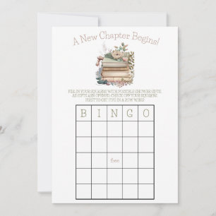 Ein neues Kapitel beginnt! Brautparty BINGO-Spiel Einladung