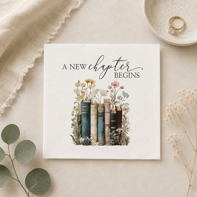 Ein neues Kapitel beginnt Brautparty Servietten (new chapter begins bridal shower napkins
)