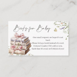 Ein neues Kapitel beginnt Buch-Baby-Party Begleitkarte