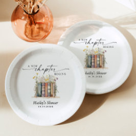 Ein neues Kapitel beginnt, buchen Thema Kinderdusc Pappteller