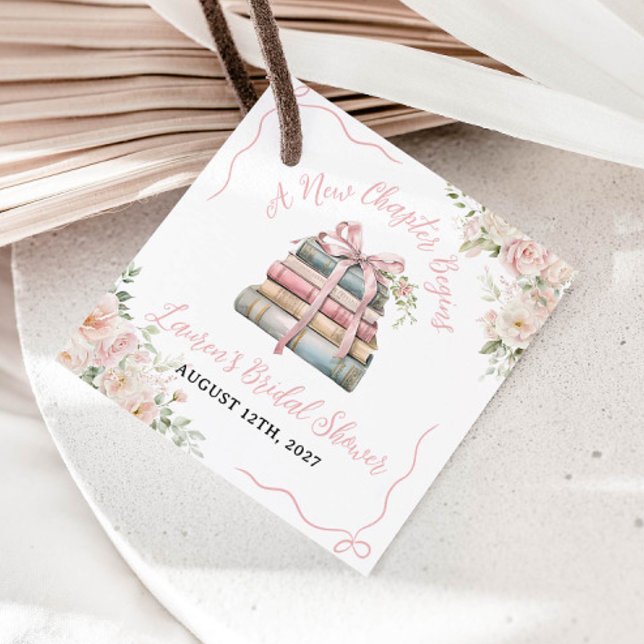 Ein neues Kapitel beginnt das Brautparty Geschenkanhänger (Von Creator hochgeladen)