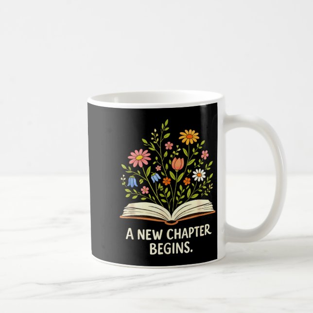 Ein neues Kapitel beginnt, das die Bibliothek der  Kaffeetasse (Rechts)