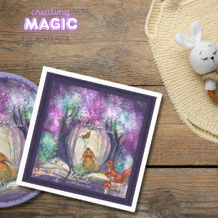 Ein neues Kapitel beginnt I Storybook-Baby-Party Serviette