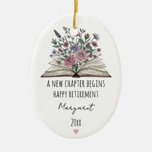 Ein neues Kapitel beginnt – Individuelle Blumenges Keramik Ornament
