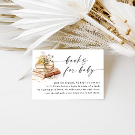 Ein neues Kapitel beginnt mit Baby-Duschbüchern fü Begleitkarte