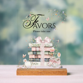 Ein neues Kapitel beginnt mit dem Blumenbuch Kinde Acrylschild