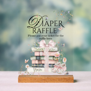 Ein neues Kapitel beginnt mit dem Blumenbuch Kinde Acrylschild