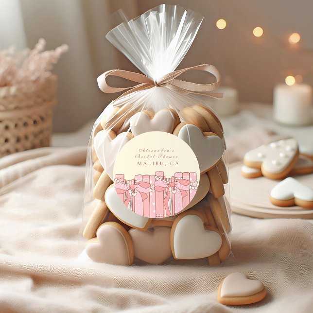 Ein neues Kapitel beginnt mit dem Coquette-Bogen-B Runder Aufkleber (Von Creator hochgeladen)