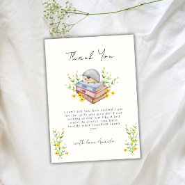 Ein neues Kapitel beginnt mit der Blumen-Igel-Kind Dankeskarte